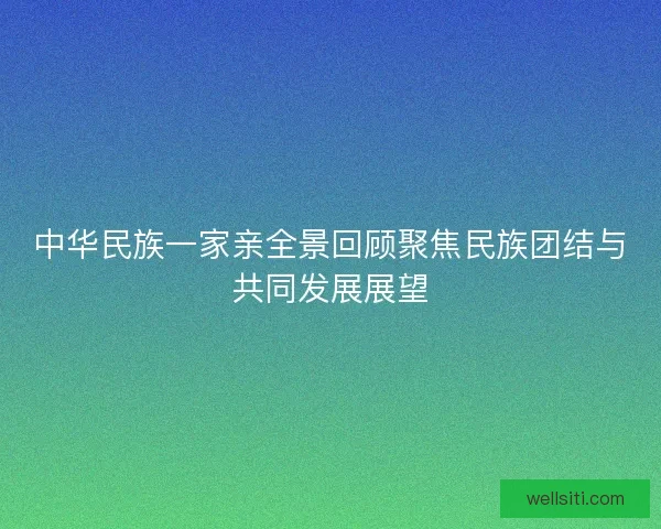 中华民族一家亲全景回顾聚焦民族团结与共同发展展望