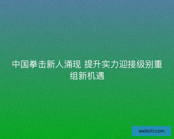 中国拳击新人涌现 提升实力迎接级别重组新机遇